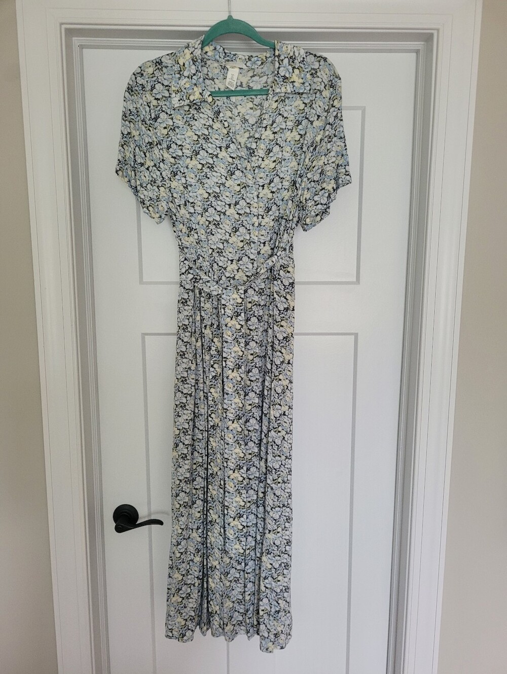H&M maxi Shirt Dress With Tie Waist